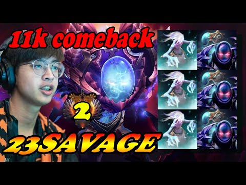 23Savage Arc Warden endless skill spams intense comeback game | Giveaway | Dota 2 Pro Gameplay