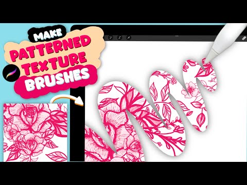 How to Make Seamless PATTERN BRUSHES in Procreate | From Pattern Tile to Texture Brush