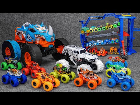 Monster Jam Dragon Playset vs Grave Digger! Epic Unboxing with Monster Jam & Hot Wheels Cars