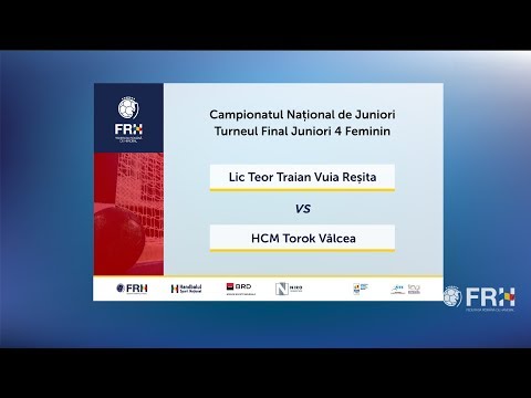 Lic Teor Traian Vuia Resita - HCM Torok Valcea / Meci de clasament - Turneu Final Juniori 4 Feminin