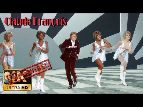 Claude François AI 4K Colorized ❌Impossible Restore❌ - Reste (1969)