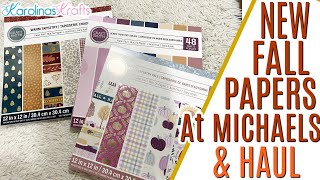 NEW Fall Paper at Michaels, New Autumn Paper Pads Flip Through & What I picked Up Michaels Haul