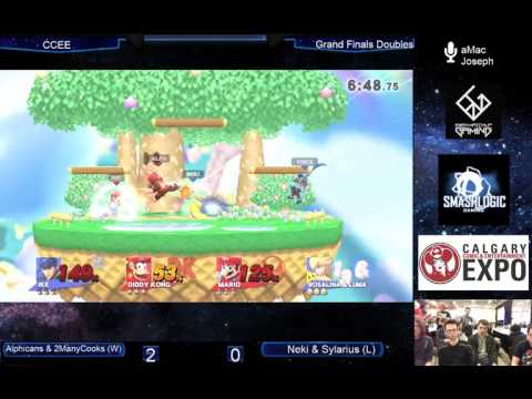 CCEE 2017 Smash 4 Doubles - TEG | 2ManyCooks & Alphicans Vs. Frost | Sylarius & Neki - Grand Finals