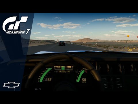Gran Turismo 7 - Chevrolet Corvette ZR-1 C4 ´89 | Cockpit View | Willow Springs Big Willow | Sunset
