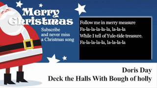 Doris Day - Deck the Halls With Boughs of Holly - Lyrics (Paroles)