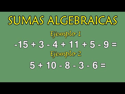 ALGEBRAIC SUMS of INTEGERS (addition and subtraction)