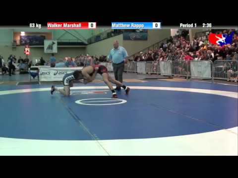 Walker Marshall vs. Matthew Rappo at 2013 ASICS University Nationals - FS