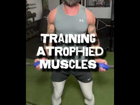 Working atrophied muscle #nervedamage #spine #ironcamp #atrophy