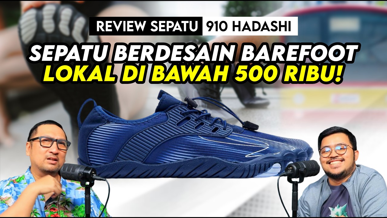 Serasa Nyeker! Apakah Nyaman? Mencoba Sepatu Barefoot Pertama Nineten! Review Sepatu 910 Hadashi