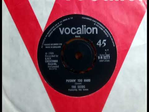 Garage Classic - THE SEEDS Feat SKY SAXON - Pushin' Too Hard - VOCALION VN 9277 UK 1966 Beat Dancer