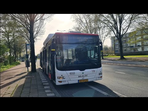 HTM lijn 21: Vrederust - Scheveningen Noord | HTM 1033 | 2022