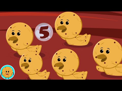 Five Little Ducks, Number Songs And Children Rhyme By Hello Cookies
