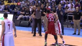 Calvin Abueva baits Orlando Johnson