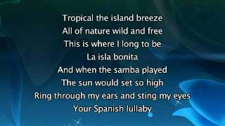 Video thumbnail of "Madonna - La Isla Bonita, Lyrics In Video"