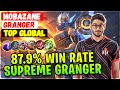 87.9% Win Rate Supreme Granger [ Top Global Granger ] BTK Mobazane - Mobile Legends Emblem And Build