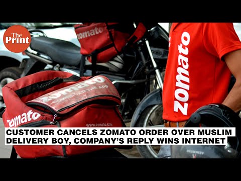Customer cancels Zomato order over Muslim delivery boy, company’s reply wins internet