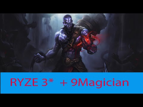[ LFB ] RYZE 3* carry gank team | 9 Magician Super Dame | Lacker Fish Black