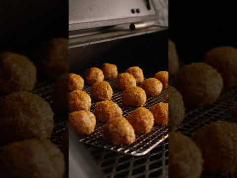 Barbecue Meatballs & Cheese Grits