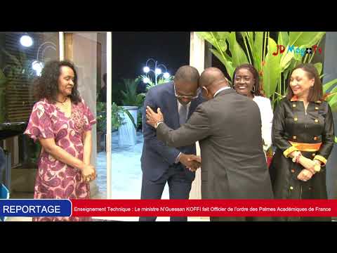 Enseignement Technique : N’Guessan KOFFI fait Officier de l’ordre des Palmes Académiques de France
