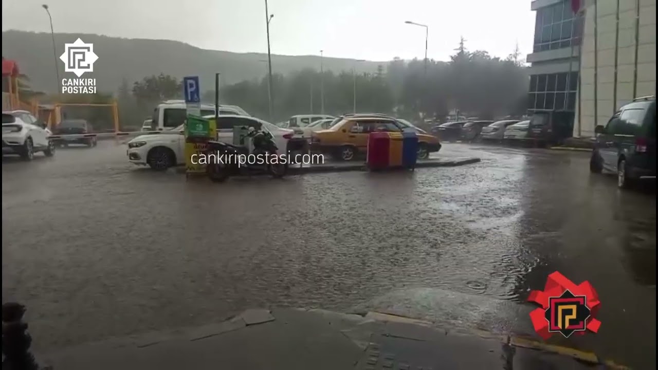 Çankırı’da Ani Bastıran Kuvvetli Sağanak Hayatı Olumsuz Etkiledi
