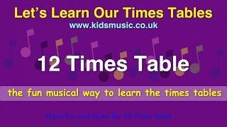 Kidzone - Let&#39;s Learn Our Times Tables - 12 Times Table