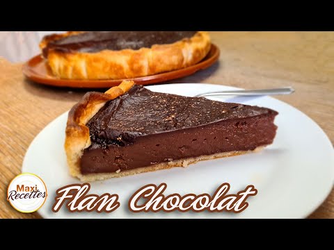 Flan au Chocolat sans Oeufs - Recette Facile