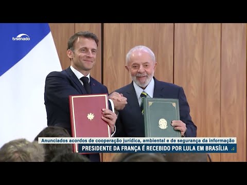 Encontro de Macron e Lula marca novas parcerias nas áreas jurídica e ambiental