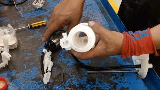 Mitsubishi outlander (how to pull out  fuel pum assy and( dismantle and. install