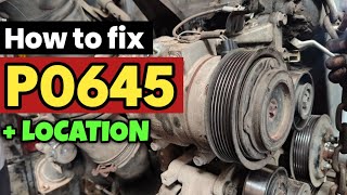 OBD Code p0645 Guide to Repair