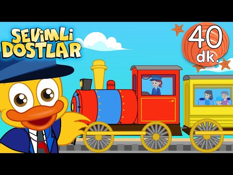 Çuf Çuf Trenim 🚂  ve 40 Dakika Sevimli Dostlar Bebek Şarkıları | Çocuk Şarkıları 2023 | Adisebaba TV