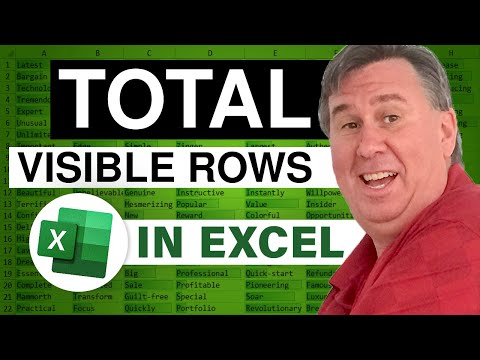 Excel - Excel Tutorial: How to Total Visible Rows in Filtered Data - Easy Trick! - Episode 667