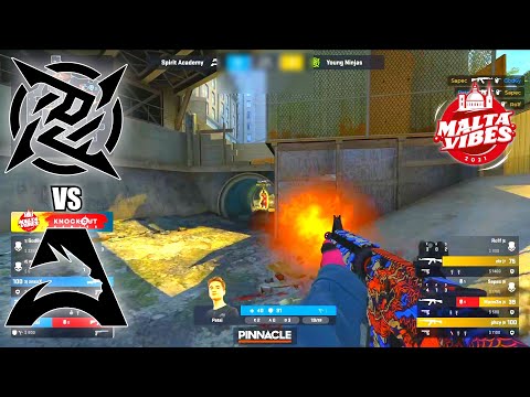 Young Ninjas vs Spirit Academy - Malta Vibes Knockout Series 2 | CSGO HIGHLIGHTS