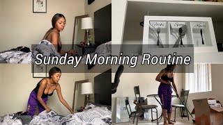 SUNDAY MORNING ROUTINE + CLEAN WITH ME ✨