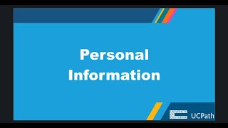 Personal Information