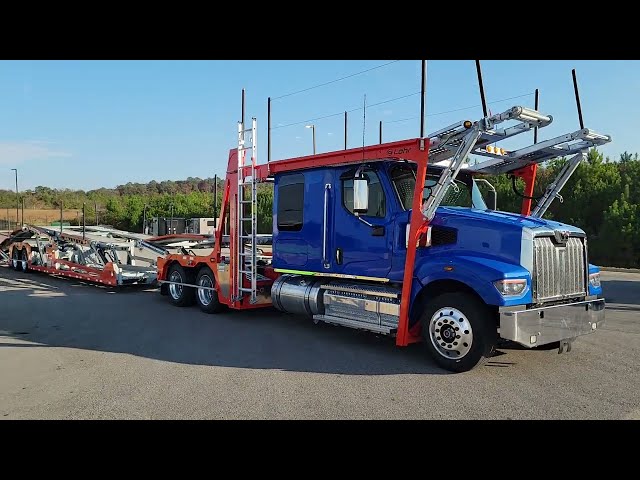 Preview image of Introduction to the new 2025 Western Star 49X car hauler chassis with 60" bunk, 101" height. youtube video