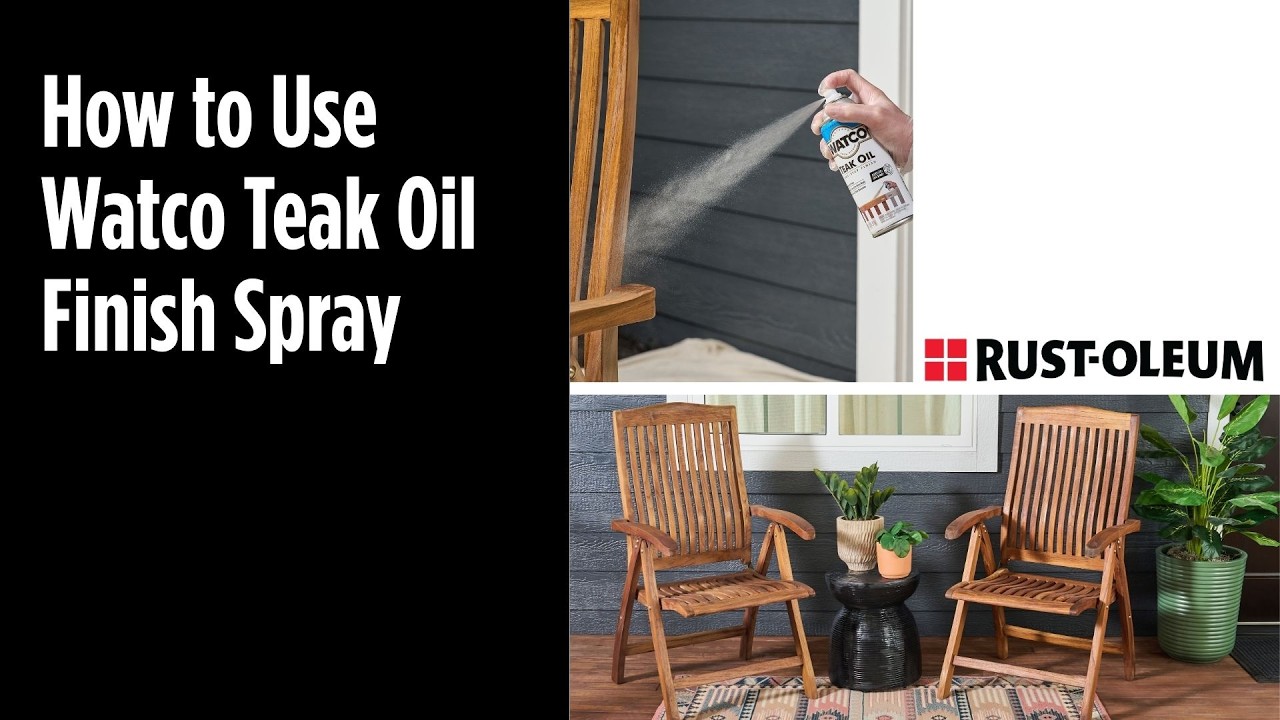 Thumbnail for How to Use Watco Teak Oil Finish Spray