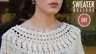 TOP DOWN - Crochet - Paso a paso - Sweater a Ganchillo