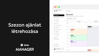Szezon ajánlat létrehozása