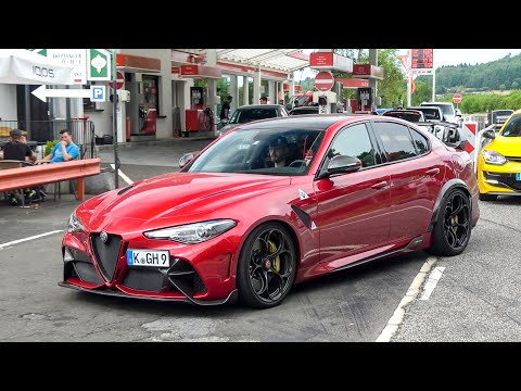 Alfa Romeo Giulia GTAm - Acceleration SOUND at the Nurburgring!