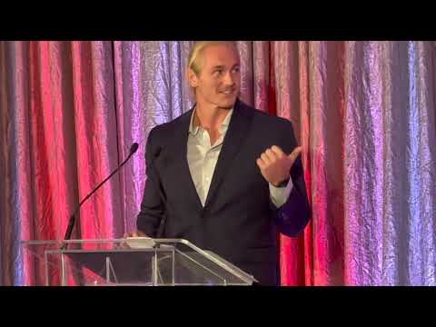 Harry Miller tells his story at Ohio State’s Faces of Resilience banquet