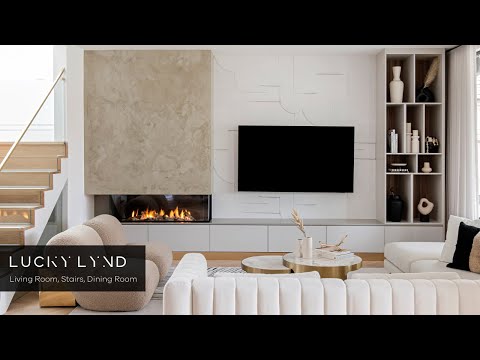 Stunning Living Room in Gorgeous New Build | Checkout the Dining Room!