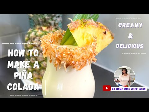 How to make a Piña Colada | Guess my Secret Ingredient | At Home with Chef Jolie