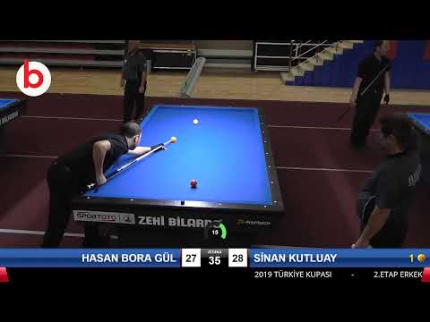 HASAN BORA GÜL & SİNAN KUTLUAY Bilardo Maçı - 2019 TÜRKİYE KUPASI 2.ETAP ERKEKLER-6.ÖN ELEME