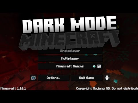 Minecraft Dark Mode Texture Pack 1.20/1.19.4/1.18.2 Download | Java & Bedrock