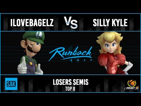 Runback 2017 Losers Semis: Silly Kyle (Peach) vs ilovebagelz (Luigi)