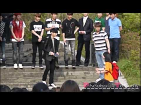 110522 Beast Mini Fan Meeting Junhyung scare fans