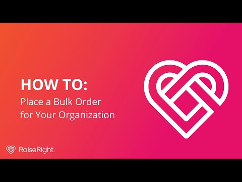 How to Place a Bulk Order for Your Organization