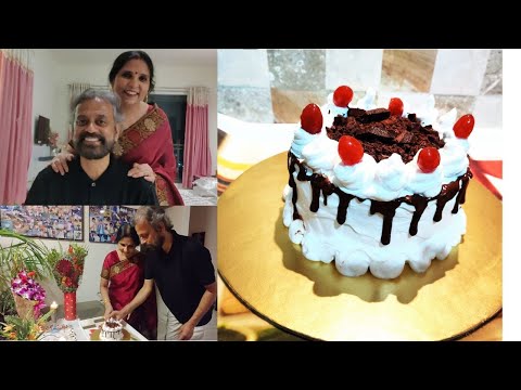 East  meets West....खीर भी बनाया और cake भी.....  celebration & fun........Black Forest cake recipe.