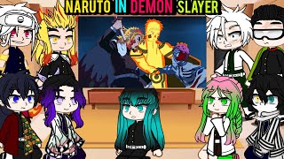 Hashiras react Naruto in Demon Slayer|| NARUTO SAVES RENGOKU IN DEMON SLAYER 💥 ANIMATION 