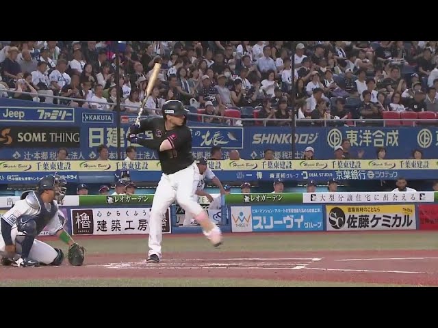 【1回裏】レフトへ完璧な当たり!! マリーンズ・ソト 2者連続のソロホームラン!!  2024年7月31日 千葉ロッテマリーンズ 対 埼玉西武ライオンズ